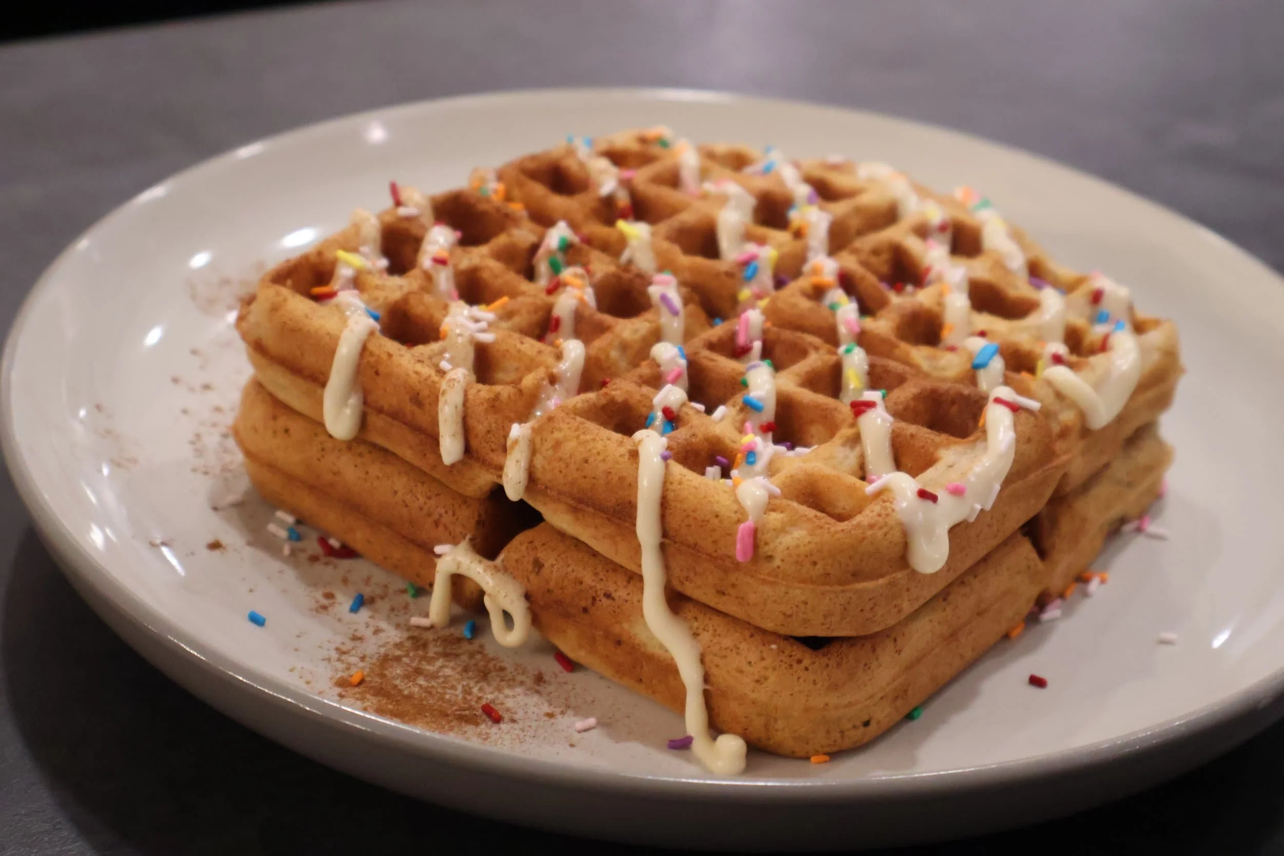 sugar cookie waffles