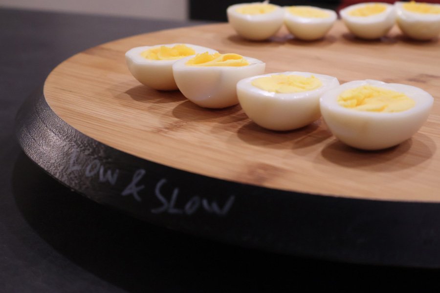 low and slow hard and soft boiled air fryer eggs