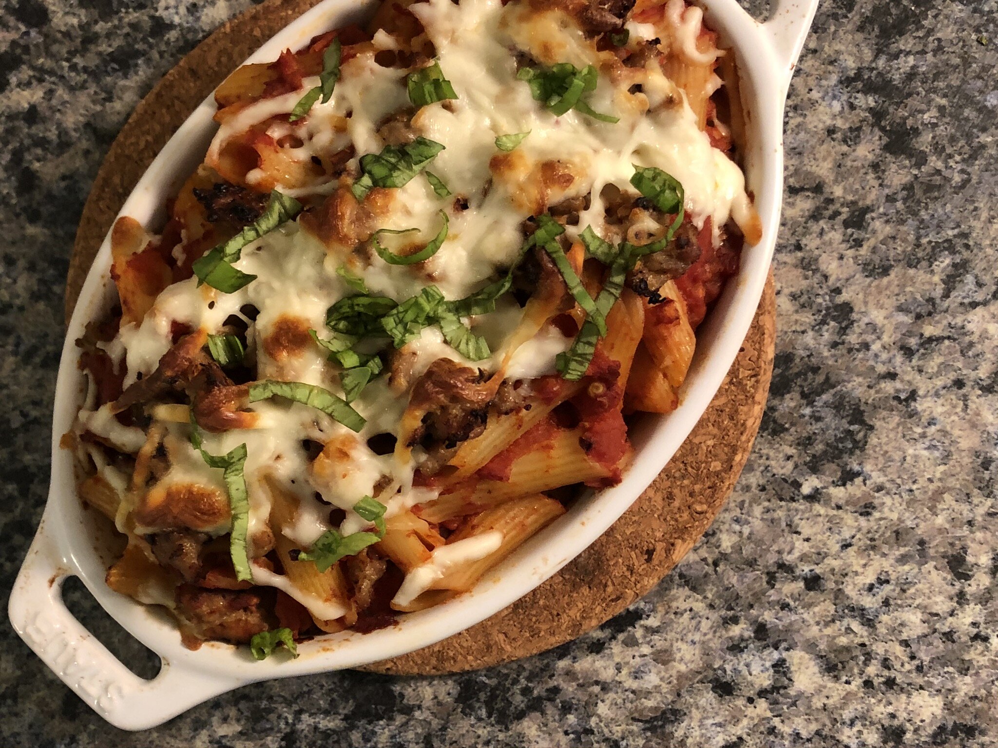 Baked Penne with Spicy Calabrian Pepper Sausage Delicious Cheesy Baked Penne Pasta Recipe