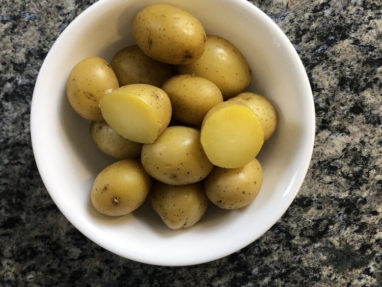 Instant Pot Baby Potatoes (Steamed) - Indian Veggie Delight