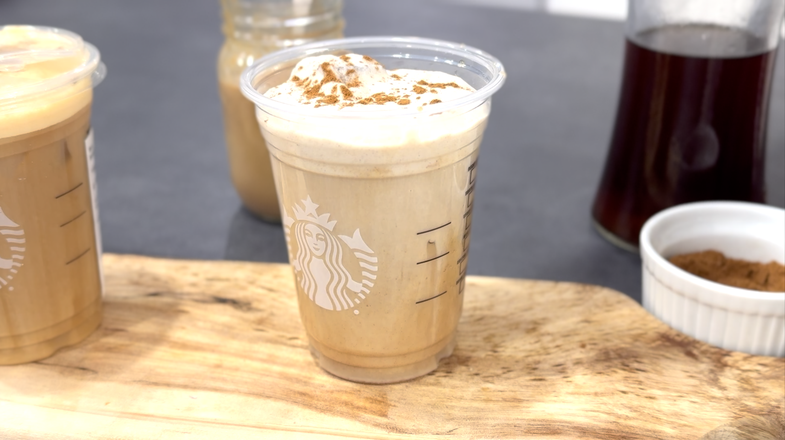 Fake Iced Coffee Spill (Starbucks)