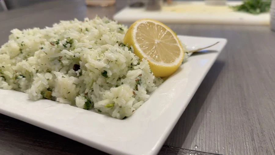 Flavorful Indian Cilantro Lemon Rice Recipe