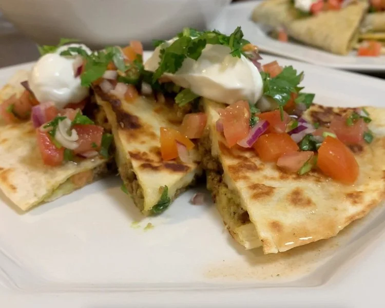 Delicious Baked Beef Quesadillas with Fresh Guacamole