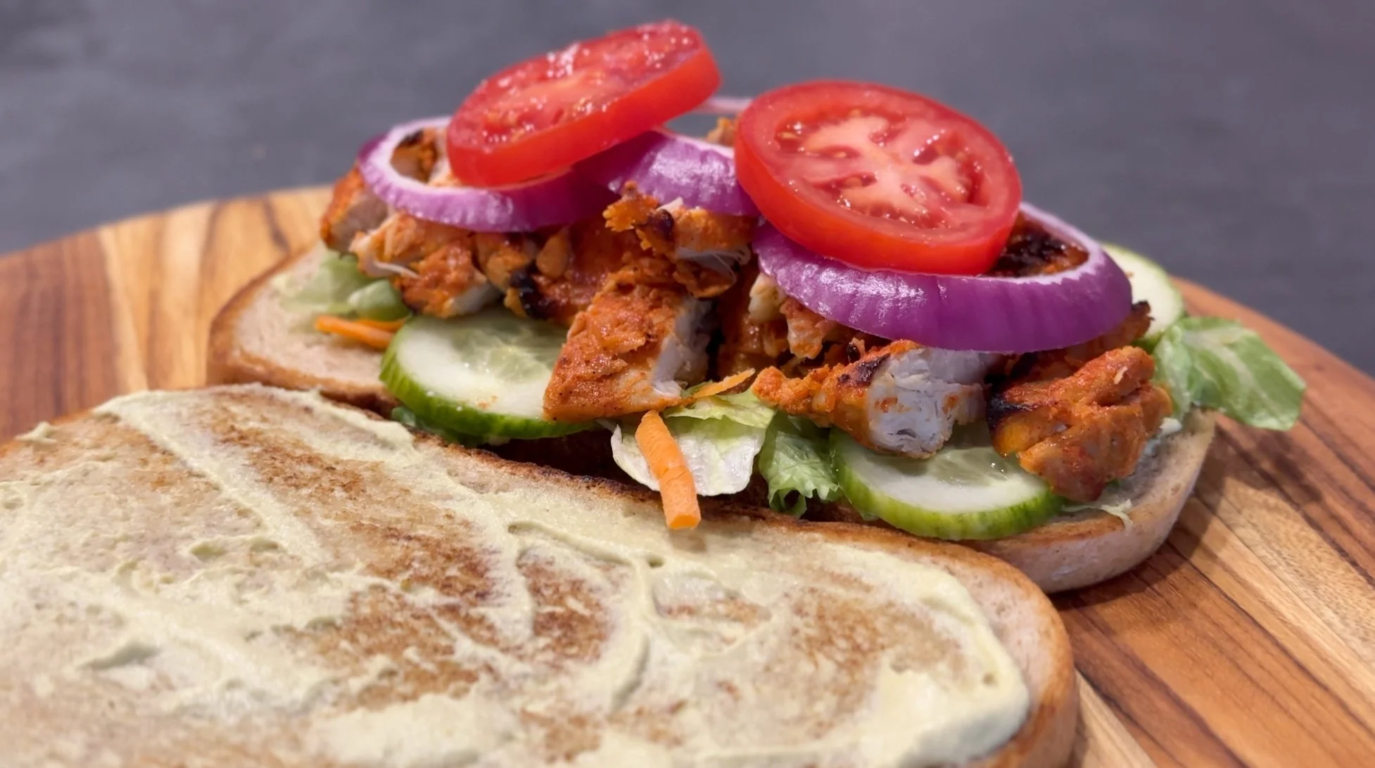 Delicious Baked Tandoori Chicken Sandwich Recipe