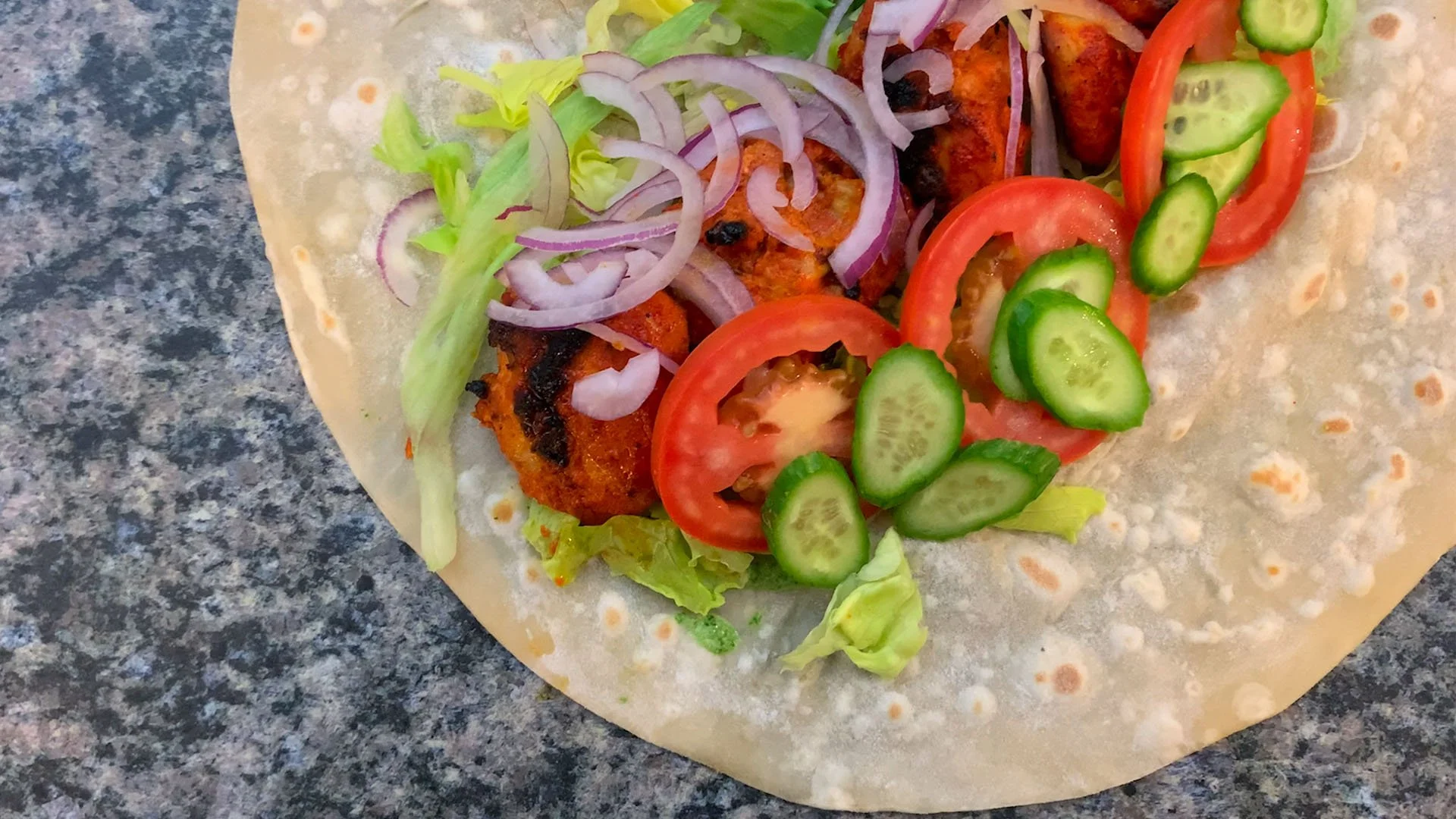 Healthy Tandoori Chicken Tikka Wraps Recipe