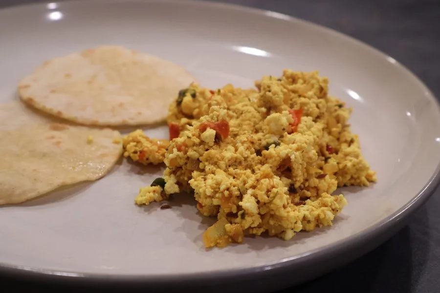 Paneer Bhurji - Scrambled Indian Cottage Cheese