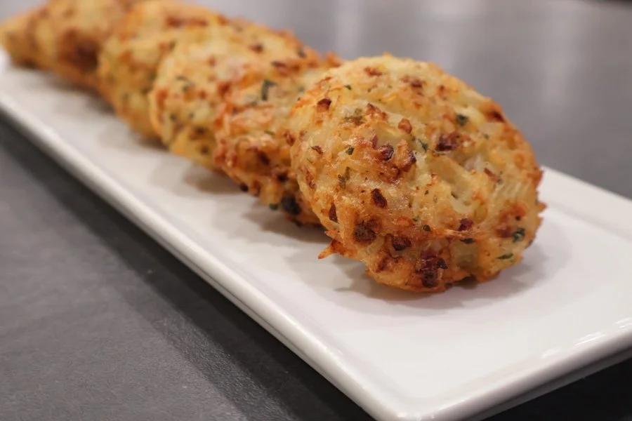 Venezuelan Air Fryer Leftover Rice Fritters With Cheese