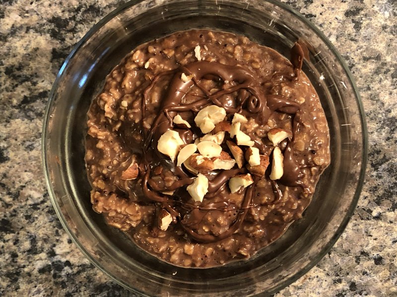 Start Your Day with This Double Chocolate Hazelnut Oatmeal
