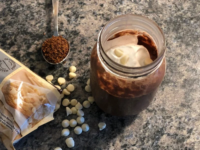 Chocolate Espresso Cheesecake Overnight Oats