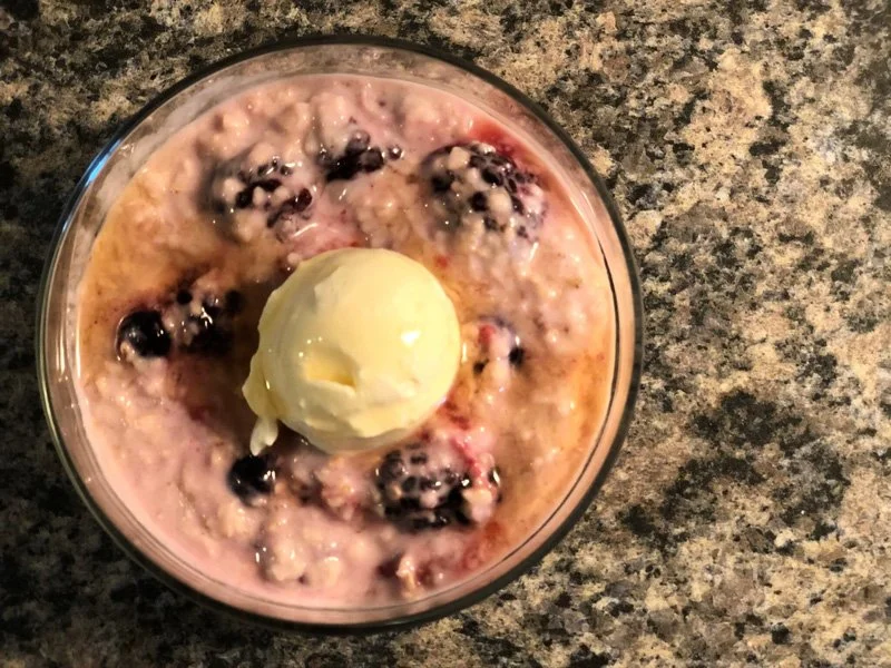 Indulge in Decadence: Hot Berry Cheesecake Oatmeal