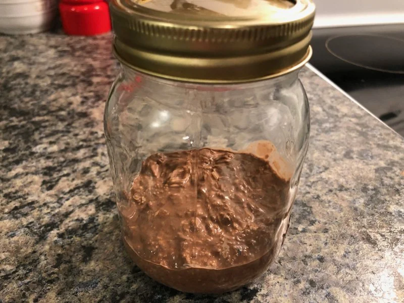 sealed mason jar