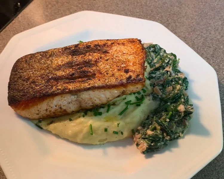pan seared blackened salmon