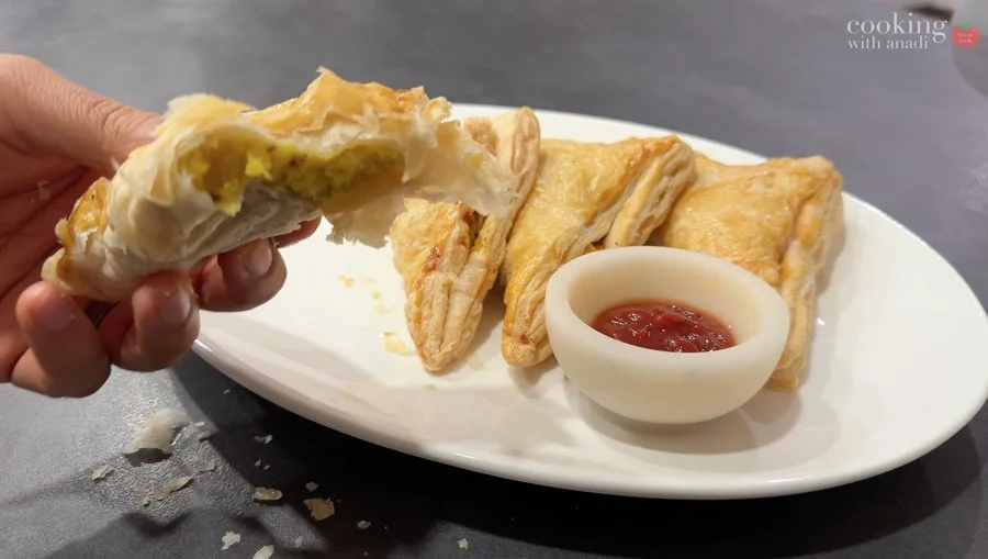 inside of potato puff patty