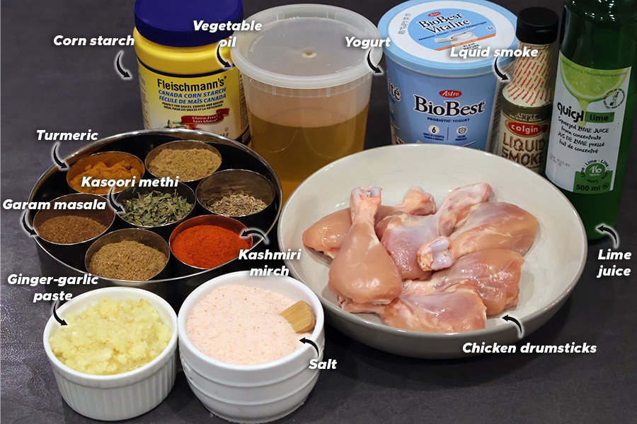 ingredients for tandoori chicken