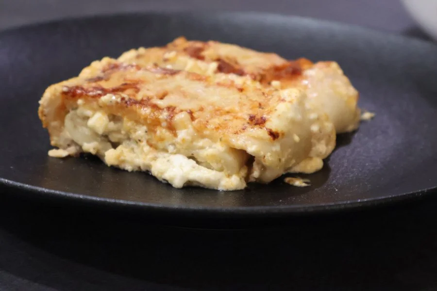 slice of strukli on a plate