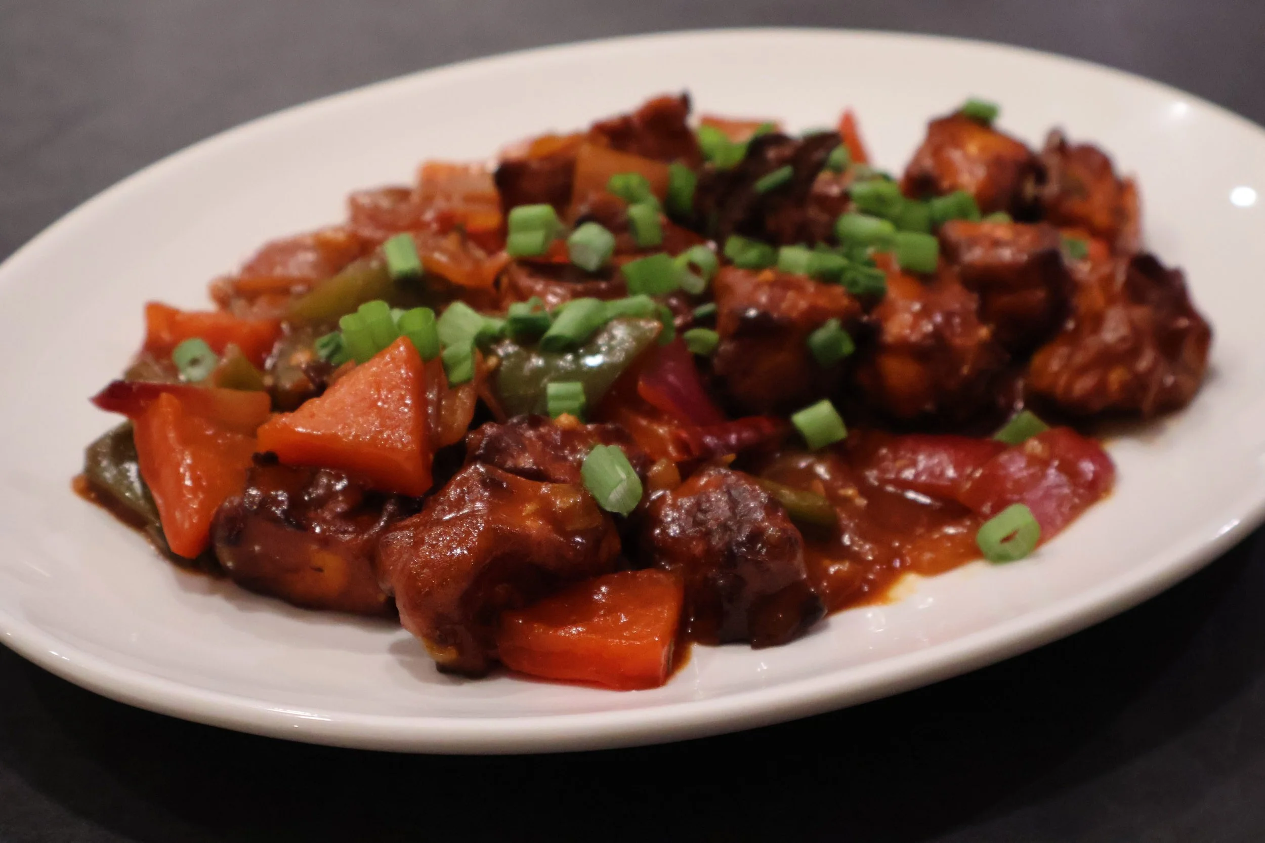 air fryer chilli paneer picture