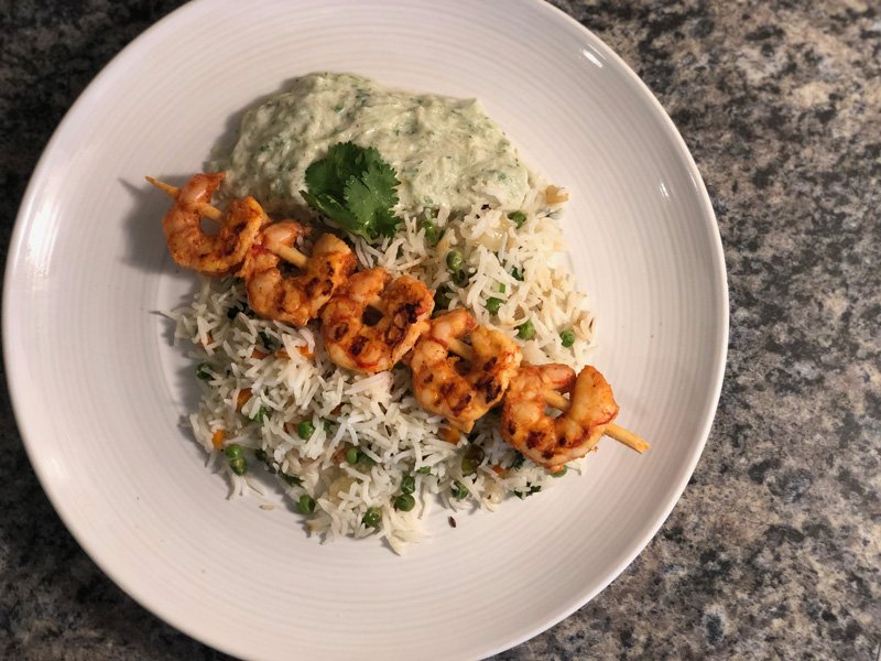 photo of tandoori shrimp