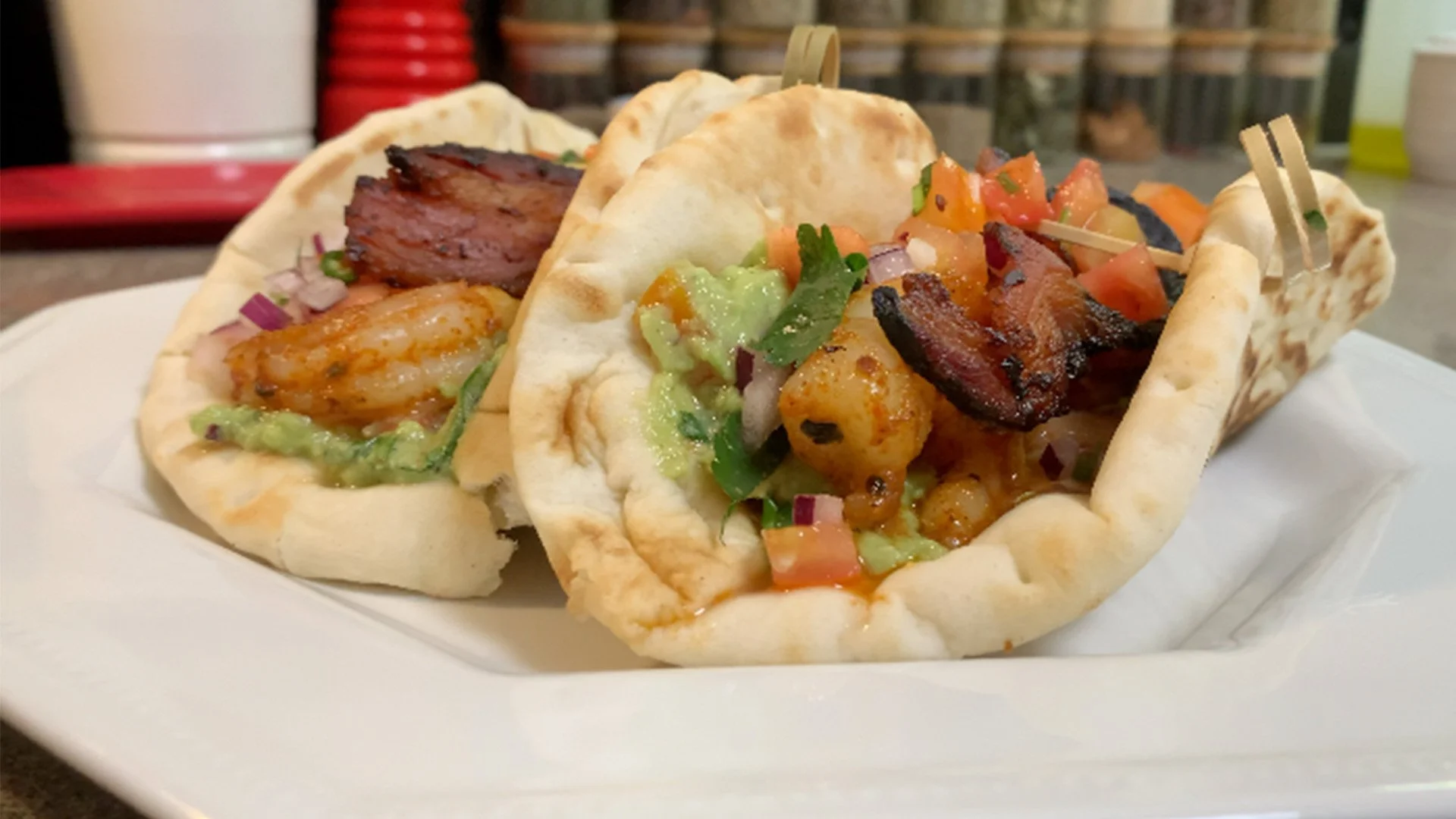 photo of shrimp bacon wrap