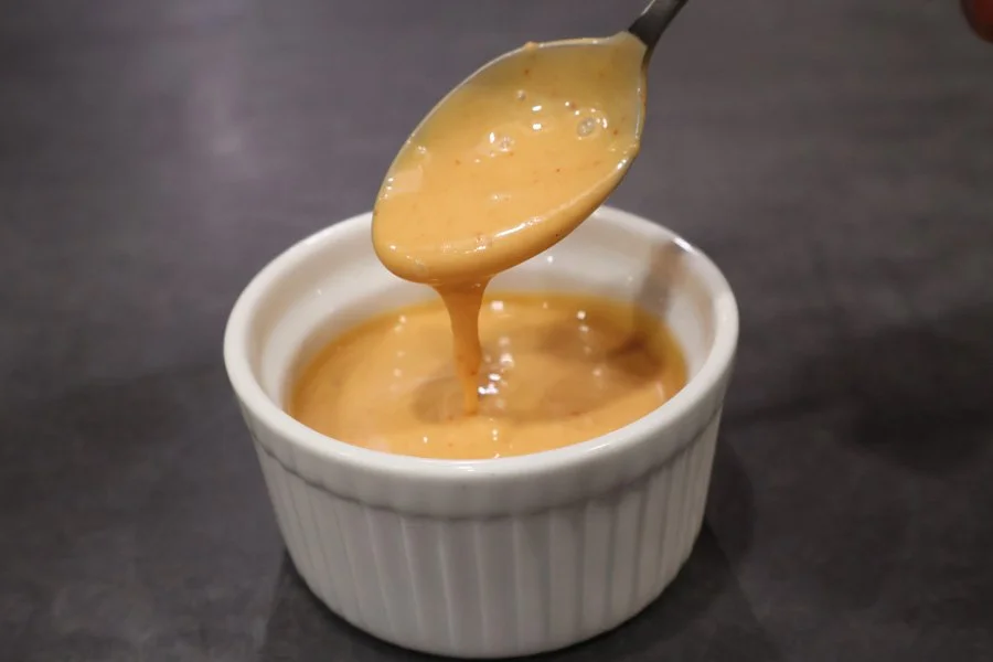 spoon in umami sauce