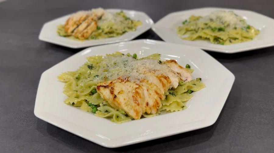 grilled chicken pesto pasta