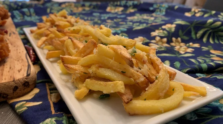 air fryer garlic parmesan fries