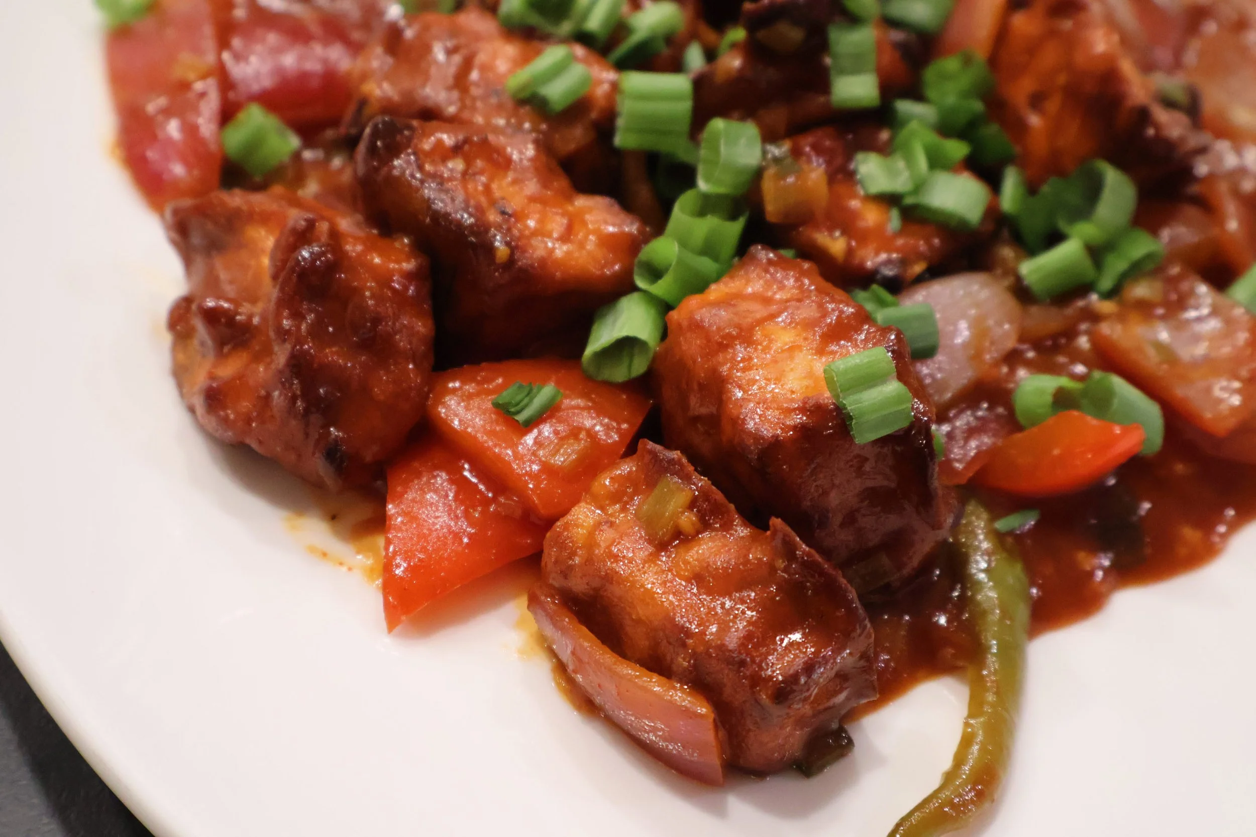 picture of air fryer chilli paneer