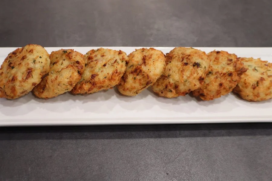 photo of venezuelan air fryer rice fritters with cheese