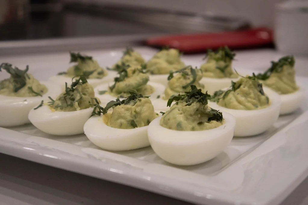 st patrick's day deviled eggs