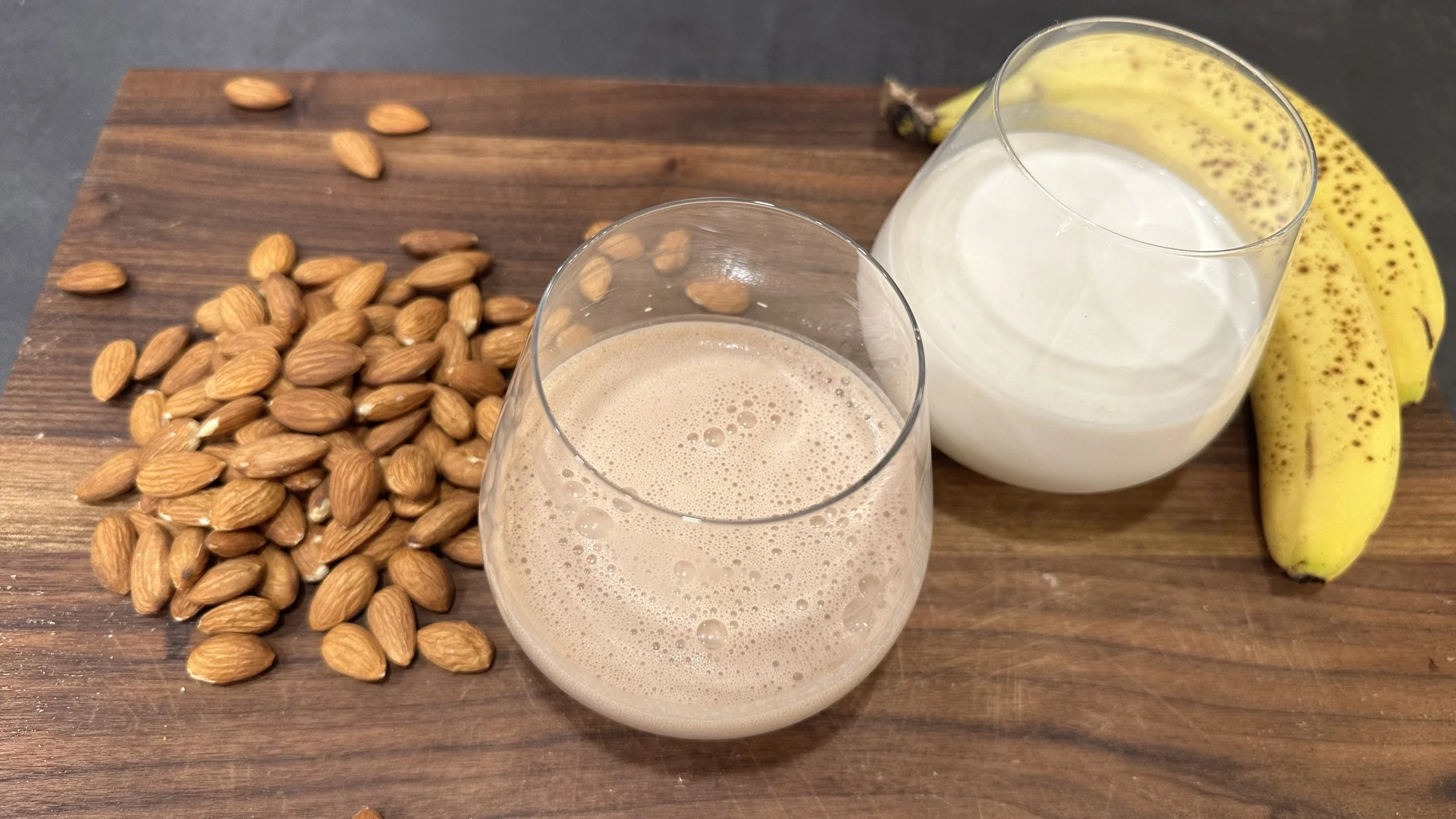 Almond Milk from Scratch 3 Ways! (Unsweetened, Vanilla & Chocolate