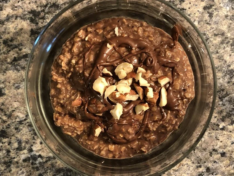 chocolate hazelnut oatmeal