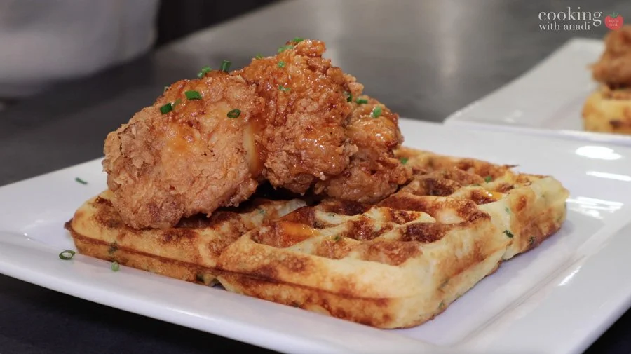 chicken and waffles