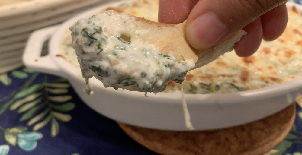 Creamy Baked Spinach Dip Recipe | Hot Spinach Dip with Cream Cheese ...