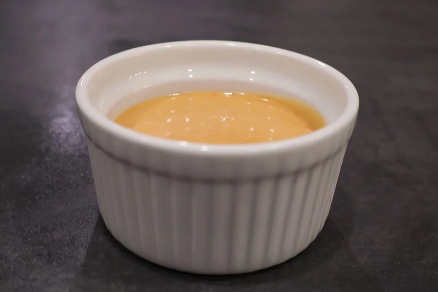 ramekin full of umami sauce photo