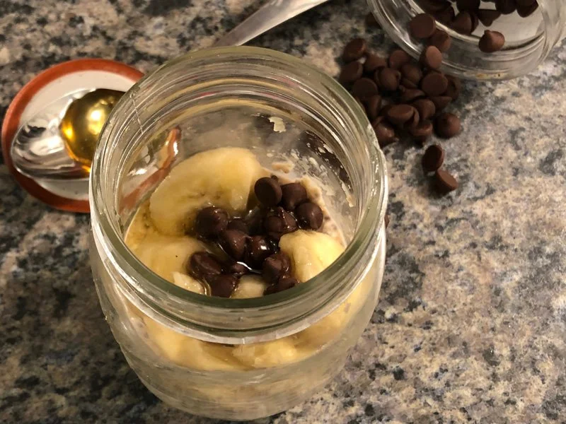 picture of Banana Chocolate Chip Overnight Oats