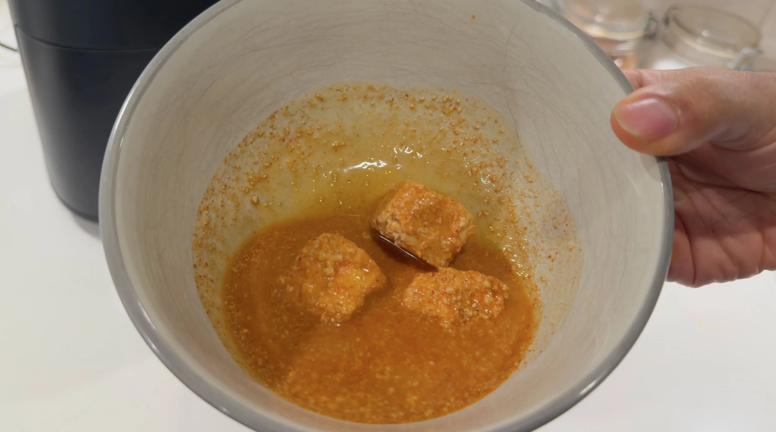 paneer in batter that's too thin