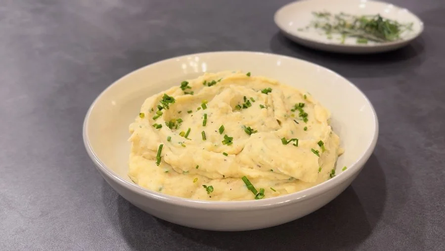 garlic herb mashed potatoes