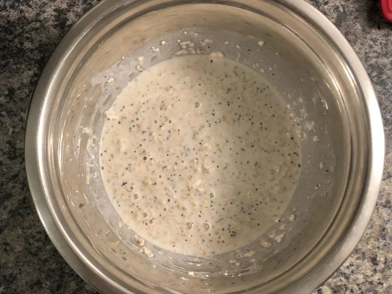 mixing cream cheese