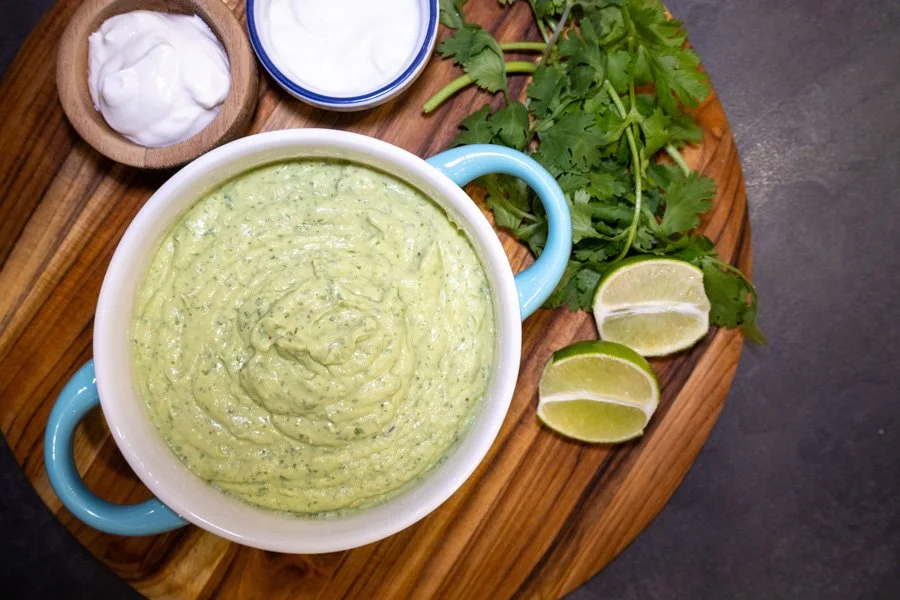 avocado lime crema