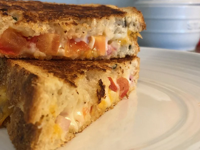 serving indian grilled cheese sandwich