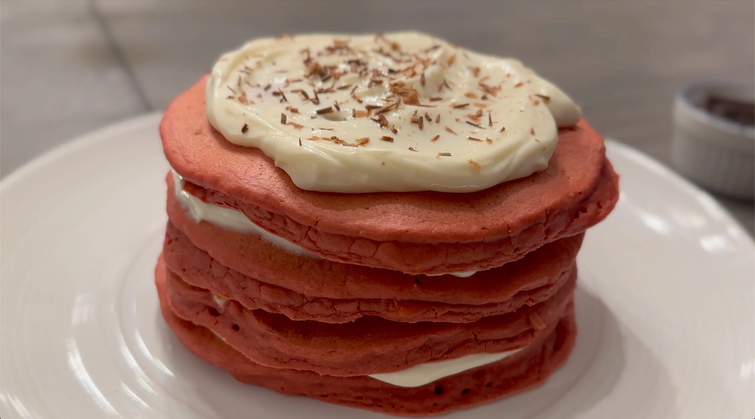 red velvet pancakes
