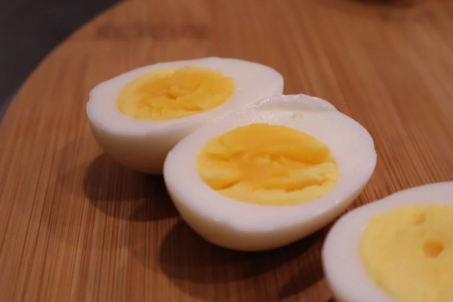 air fried soft boiled eggs