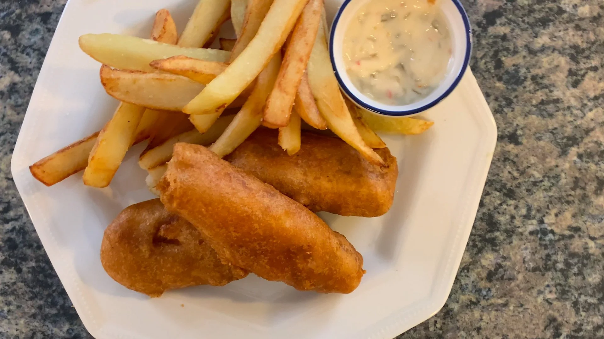 beer battered fish and chips