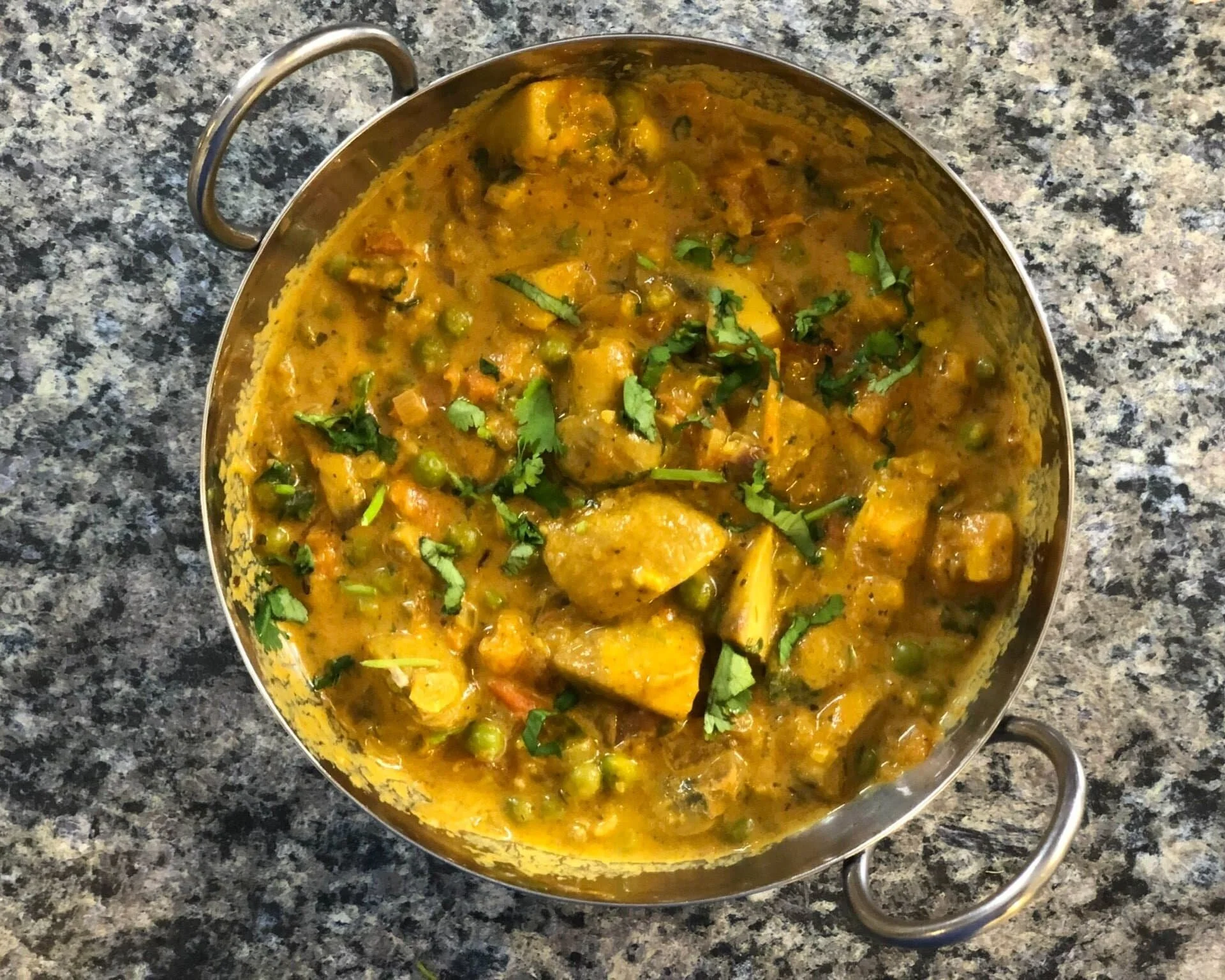 photo of mushroom matar masala