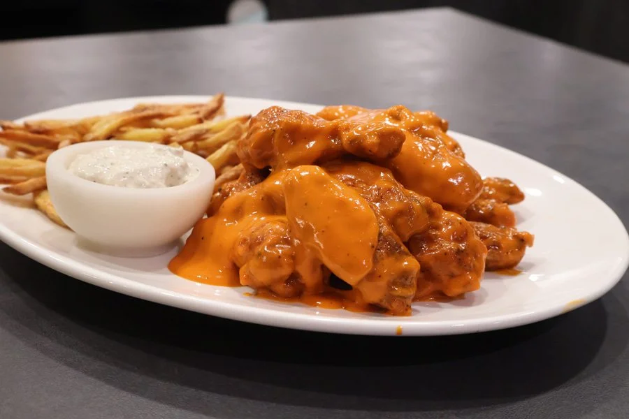 image of air fryer buffalo wings