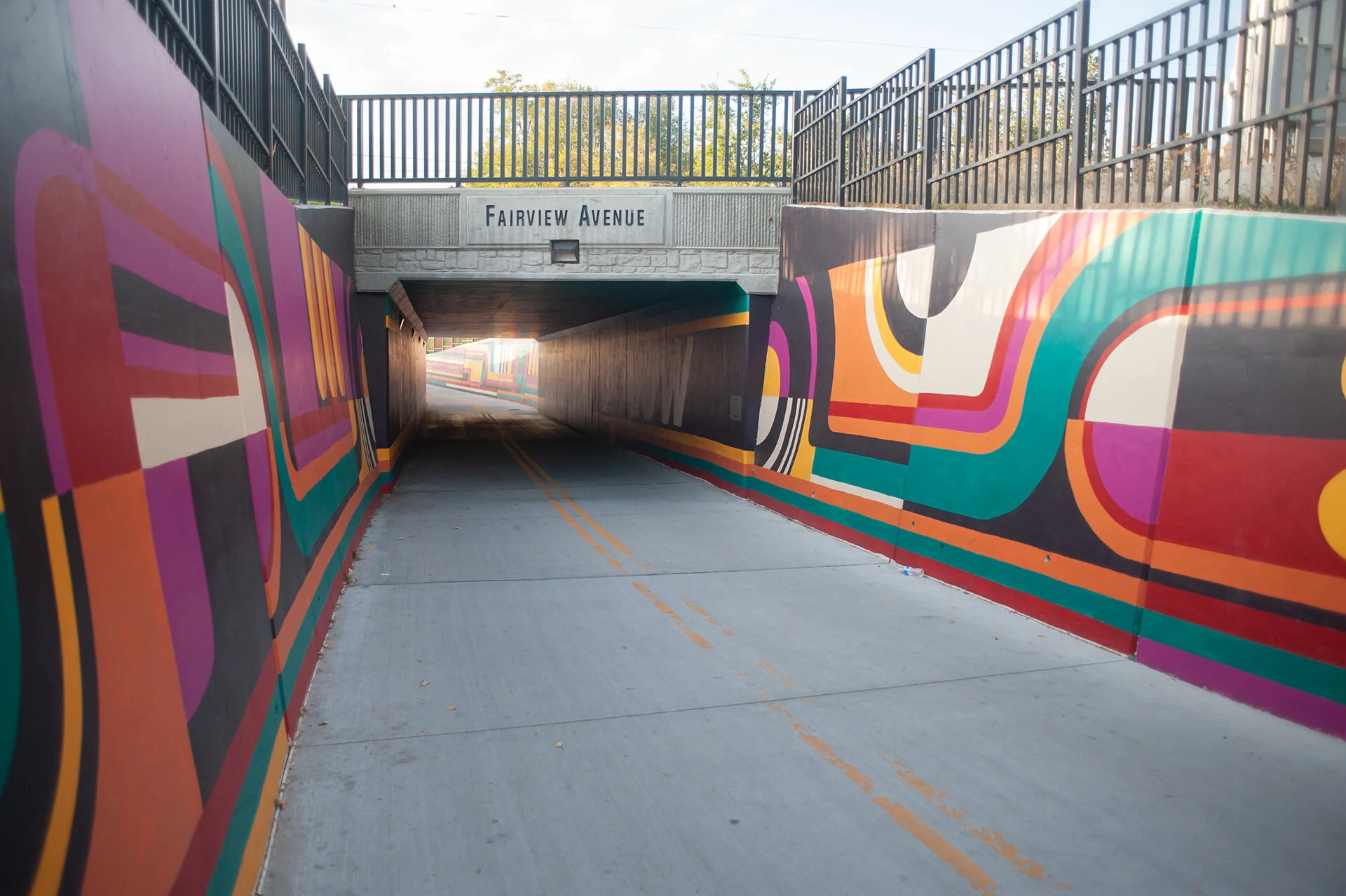 Flow, mural for Boise greenbelt, Boise, ID, 2015