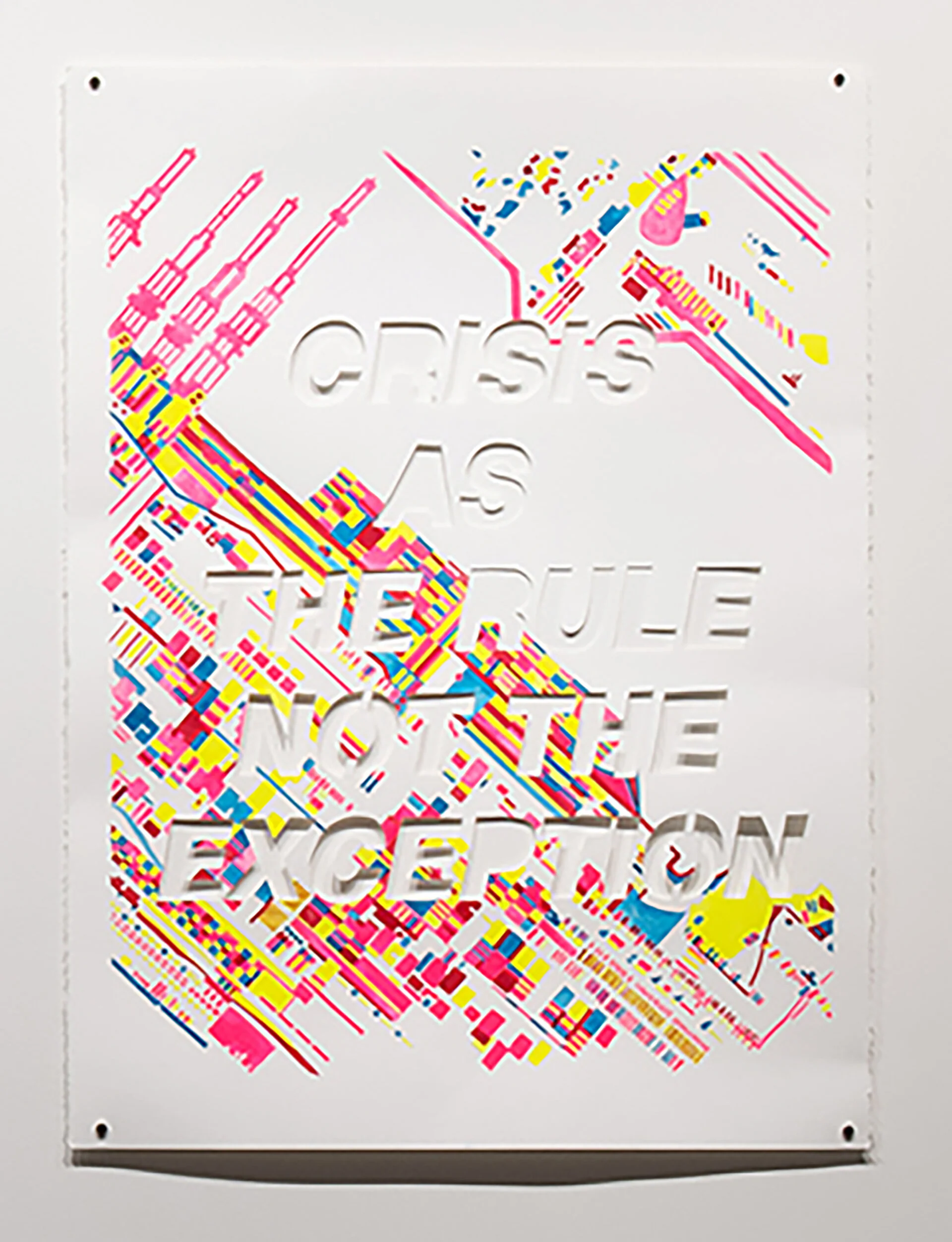 Crisis as the Rule Not the Exception, watercolor on paper