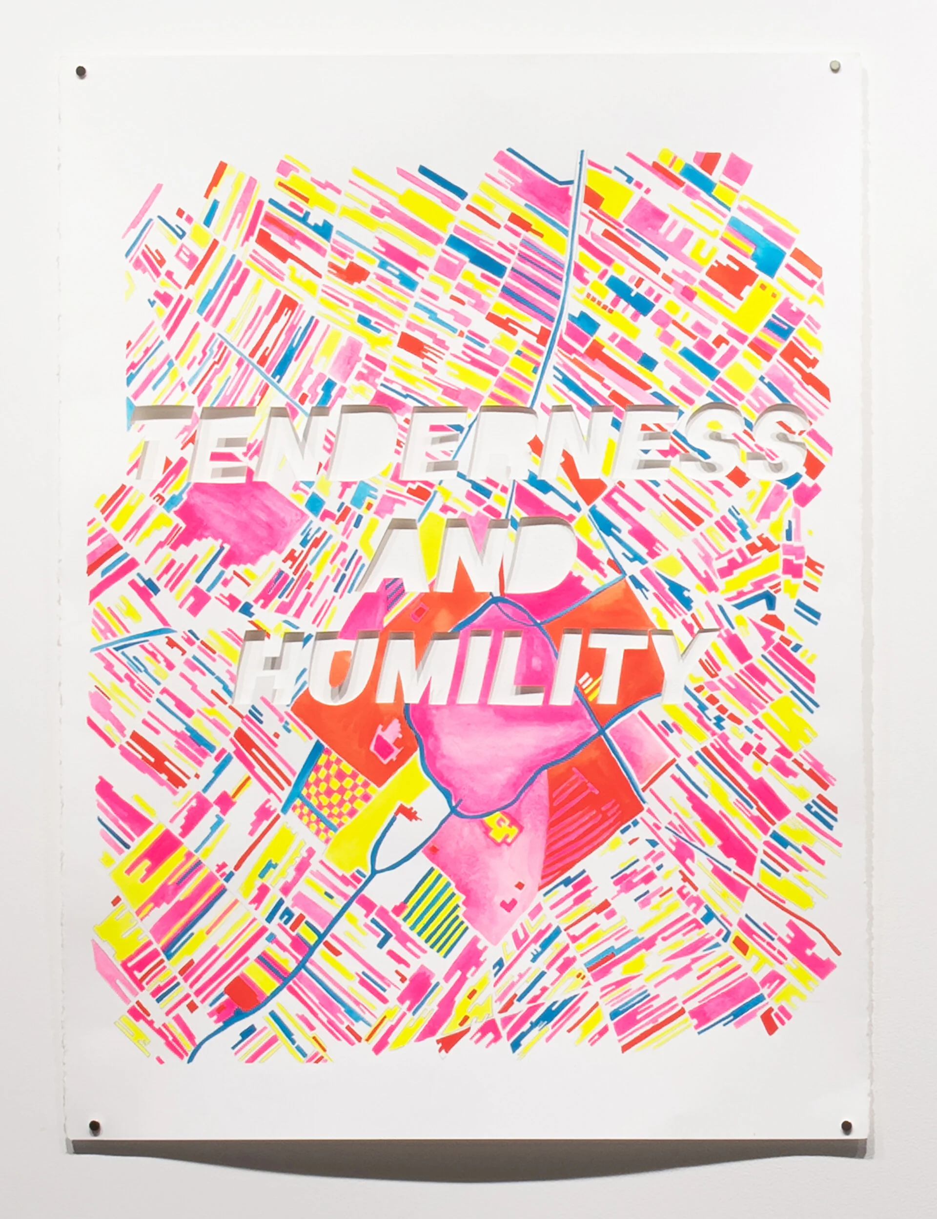 Tenderness and Humility, watercolor on paper