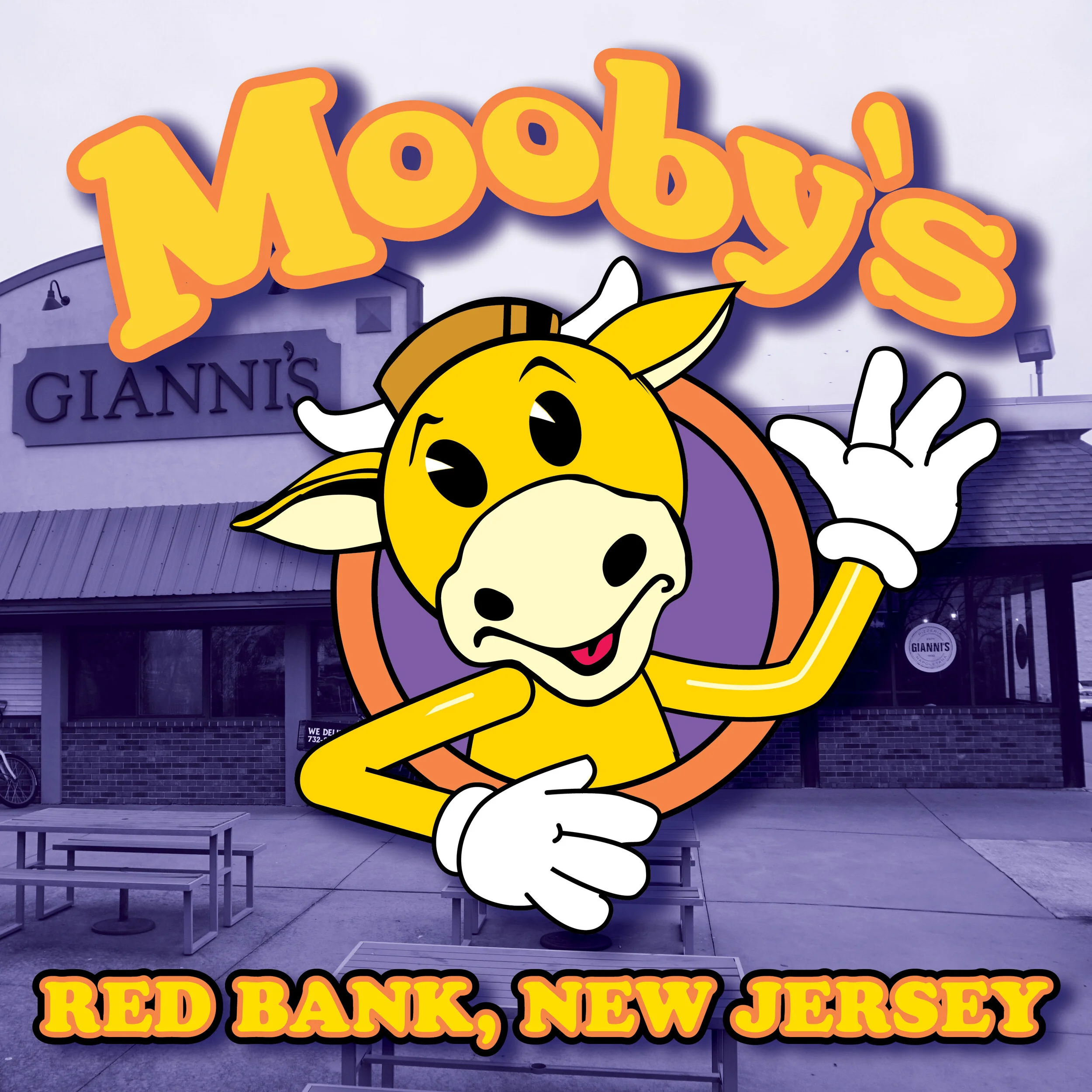 Promotional image placing the Mooby’s brand over Gianni’s Pizzeria
