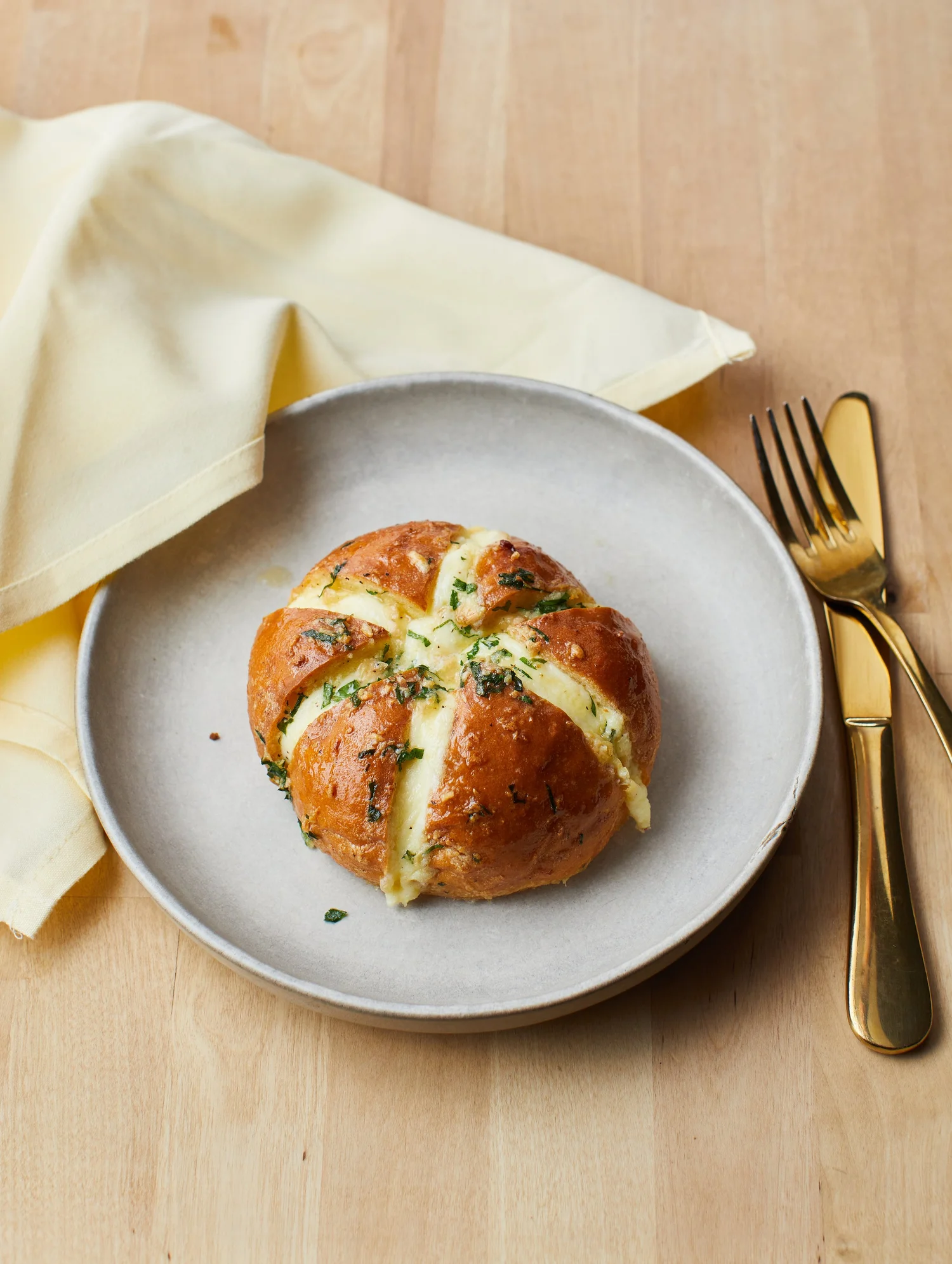 Cream-filled Korean-inspired bun