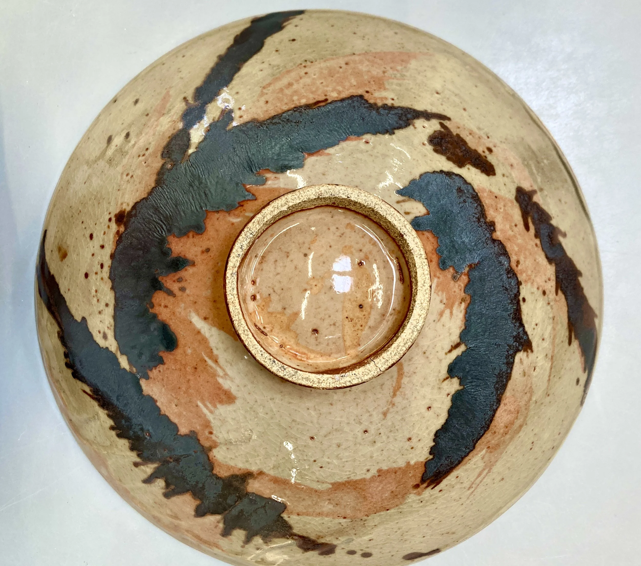 Shino with iron oxide